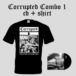 CORRUPTED COMBO 1 - 'Felicific Algorithm / Mushikeras' CD (CSR333CD) + T-Shirt (CSR333TS)