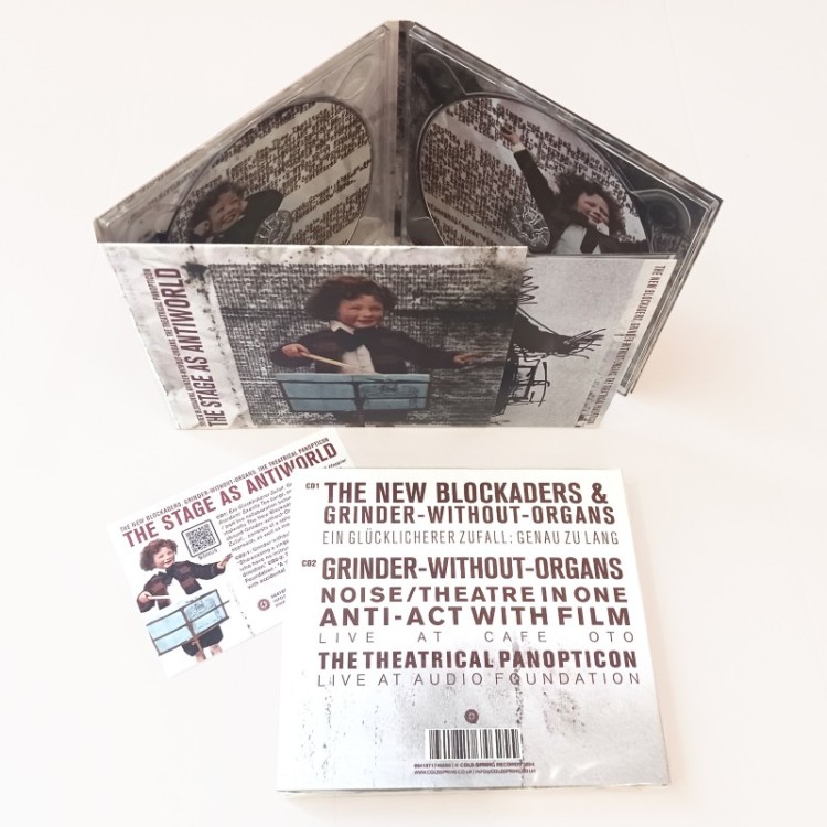 THE NEW BLOCKADERS / GRINDER-WITHOUT-ORGANS / THE THEATRICAL PANOPTICON Present: 'The Stage As Antiworld' 2 x CD (CSR337CD)