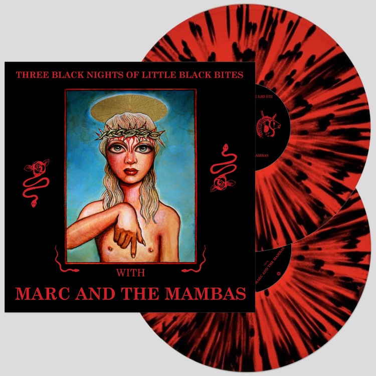 **PRE-ORDER** MARC & THE MAMBAS - 'Three Black Nights Of Little Black Bites' LTD 2LP RED / BLACK SPLATTER (CSR350LP)
