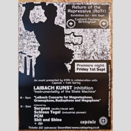LAIBACH - 'Return Of The Repressive' Poster (PLEASE READ BEFORE BUYING!)